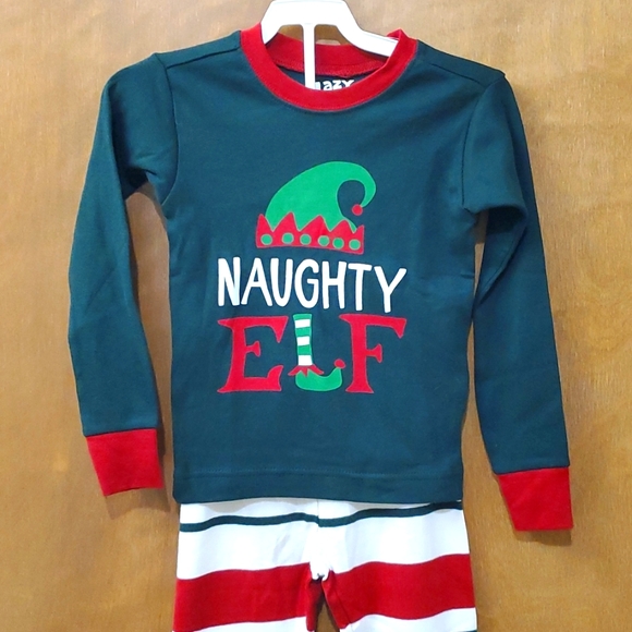 Lazy One Naughty Elf Christmas pajamas NWT - Picture 2 of 11